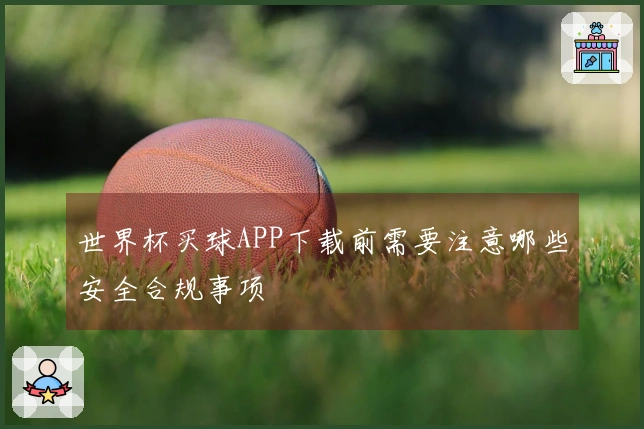 世界杯买球APP下载前需要注意哪些安全合规事项